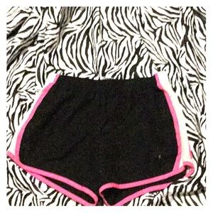 Black and pink water proof shorts